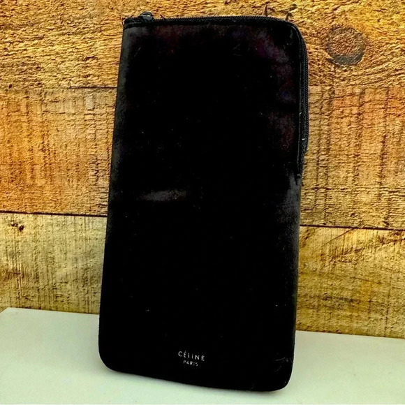 Celine Paris Black Suede Eyeglass Case - Picture 1 of 5